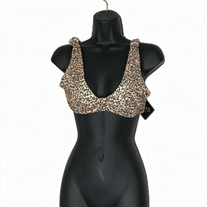 NWT Zaful Leopard Print  Bikini Top Size 8